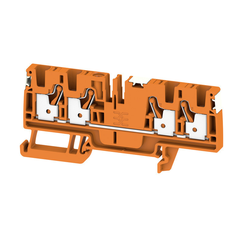 Weidmuller A-series Feed-Through terminal block, push in, orange, 4 MM², 32 A, 800 V, numb