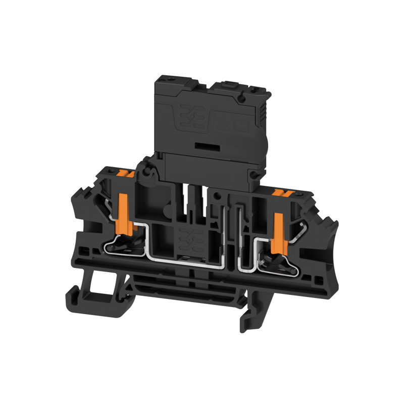 Weidmuller A-series Fuse Terminal, push in, black, 4 MM², 6.3 A, 250 V, number of connecti