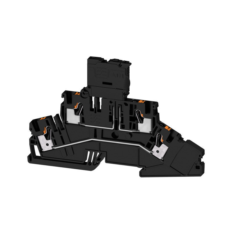 Weidmuller A-series Fuse Terminal, push in, black, 4 MM², 6.3 A, 36 V, number of connectio