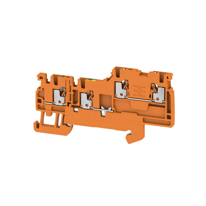 Weidmuller A-series Initiator/Actuator terminal, push in, orange, 1.5 MM², 13.5 A, 250 V,