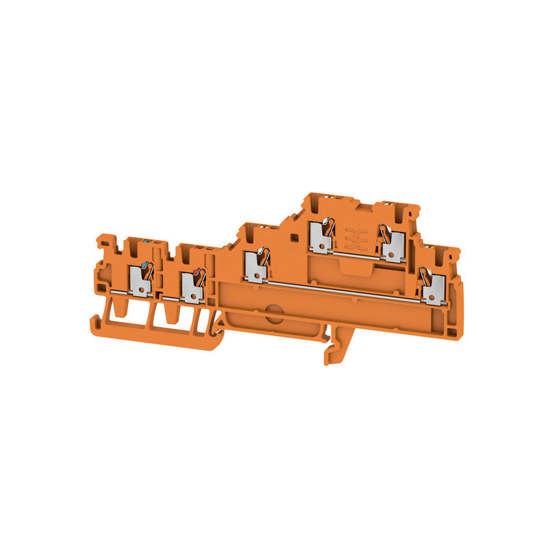 Weidmuller A-series Initiator/Actuator terminal, push in, orange, 1.5 MM², 13.5 A, 250 V,