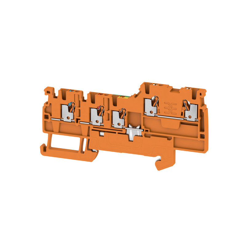 Weidmuller A-series Initiator/Actuator terminal, push in, orange, 1.5 MM², 13.5 A, 250 V,