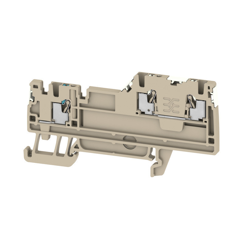 Weidmuller A-series Initiator/Actuator terminal, push in, dark beige, 1.5 MM², 13.5 A, 250