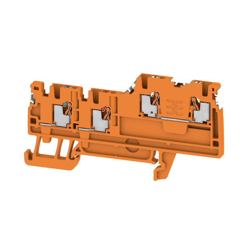 Weidmuller A-series Initiator/Actuator terminal, push in, orange, 1.5 MM², 13.5 A, 250 V,