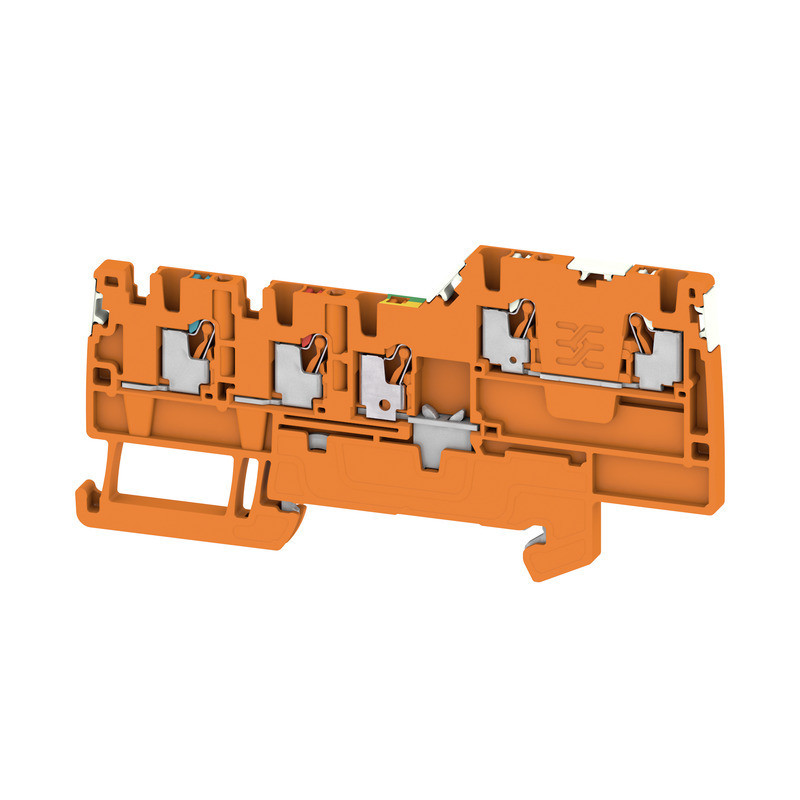Weidmuller A-series Initiator/Actuator terminal, push in, orange, 1.5 MM², 13.5 A, 250 V,