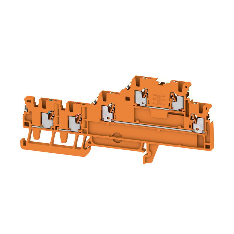 Weidmuller A-series Initiator/Actuator terminal, push in, orange, 1.5 MM², 13.5 A, 250 V,