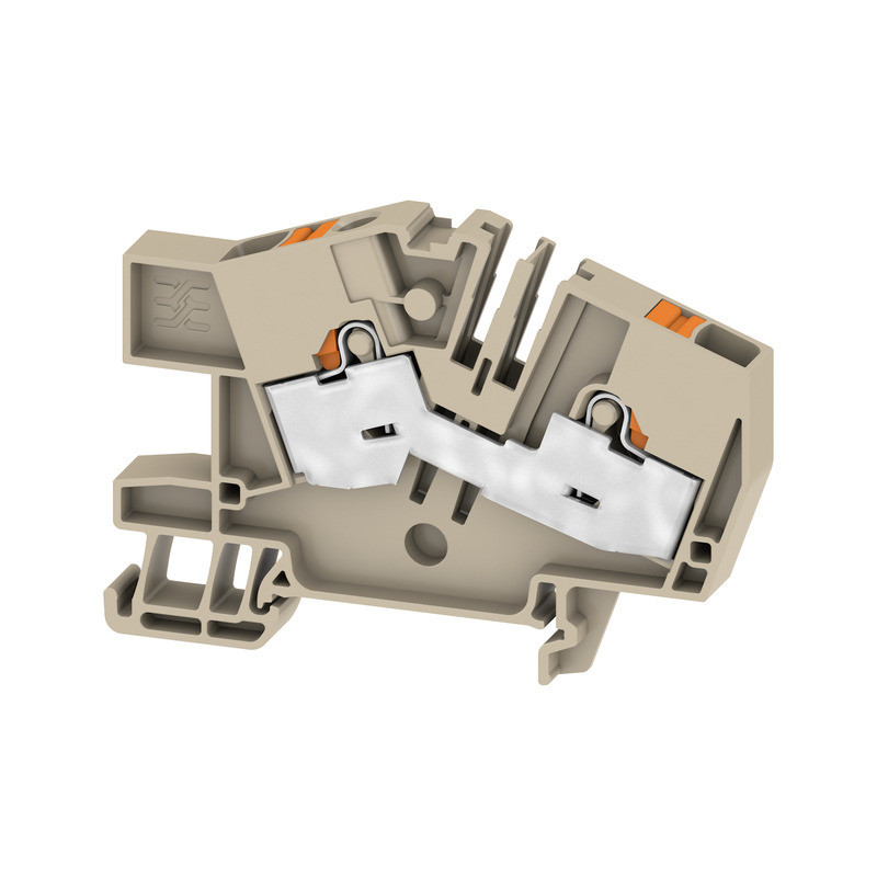 Weidmuller A-series Multi Level installation terminal block, push in, dark beige, 6 MM², 4 Weidmuller A-series Multi Level installation terminal block, push in, dark beige, 6 MM², 4