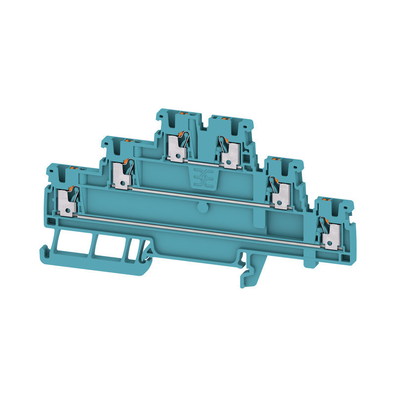 Weidmuller A-series Multi-Tier modular terminal, push in, blue, 1.5 MM², 500 V, number of
