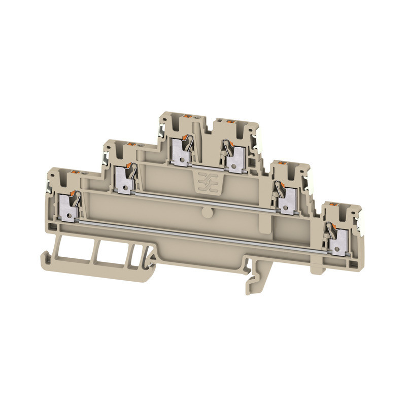 Weidmuller A-series Multi-Tier modular terminal, push in, dark beige, 1.5 MM², 500 V, numb