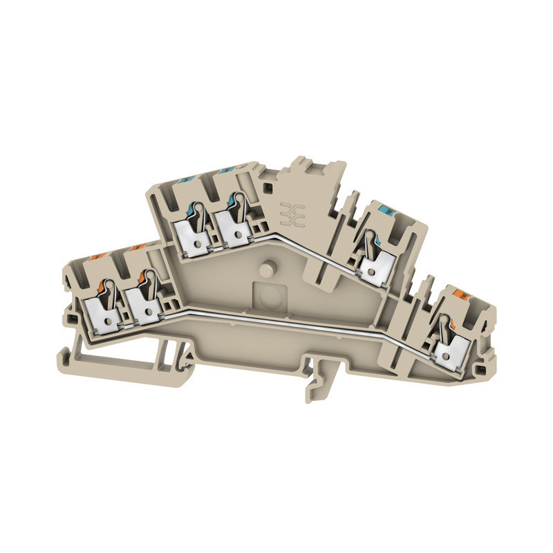 Weidmuller A-series Multi-Tier modular terminal, push in, dark beige, 2.5 MM², 800 V, numb