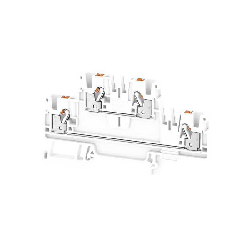 Weidmuller A-series Multi-Tier modular terminal, push in, white, 2.5 MM², 800 V, number of