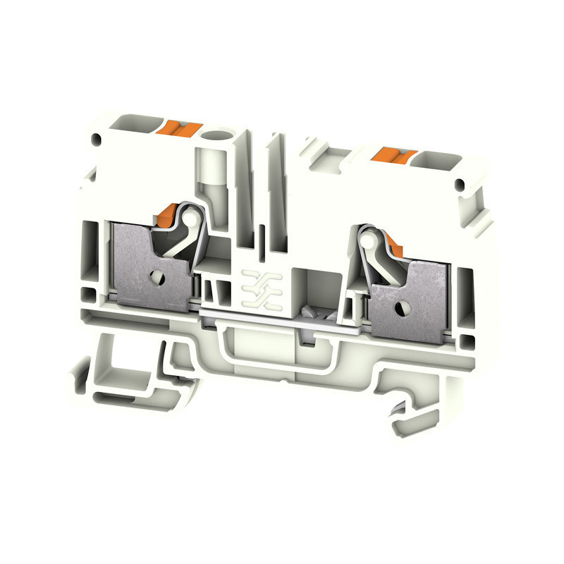 Weidmuller A-series Pe Terminal, push in, white, 6 MM², 800 V, number of connections: 2, N
