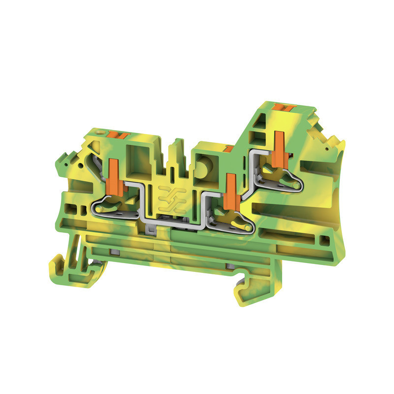 Weidmuller A-series Pe Terminal, push in, green/yellow, 2.5 MM², 800 V, number of connecti