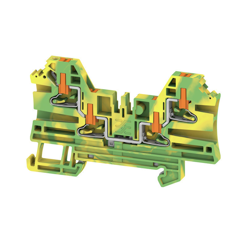 Weidmuller A-series Pe Terminal, push in, green/yellow, 2.5 MM², 800 V, number of connecti