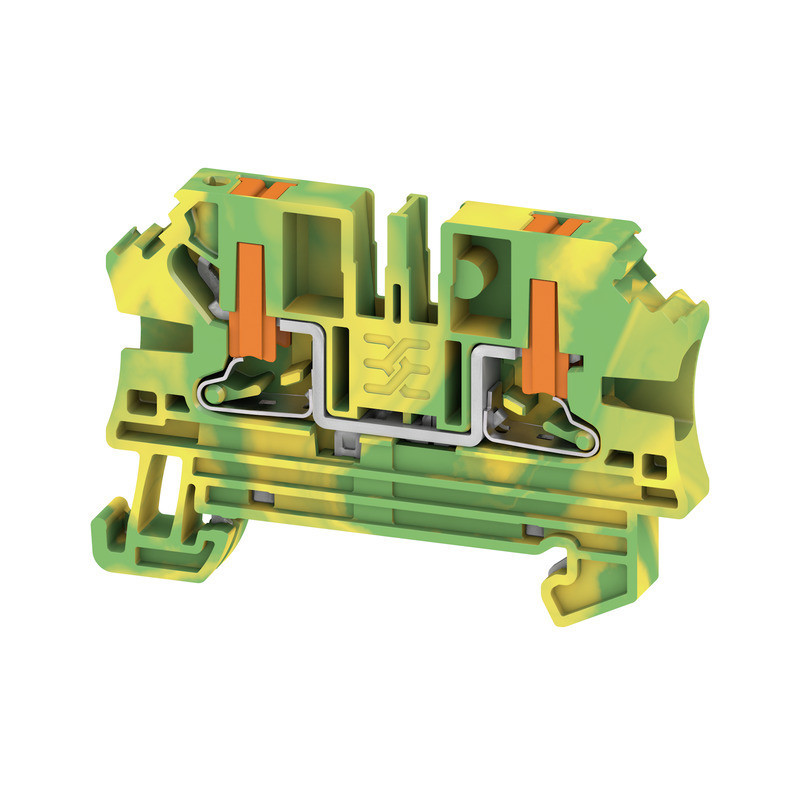 Weidmuller A-series Pe Terminal, push in, green/yellow, 4 MM², 1000 V, number of connectio