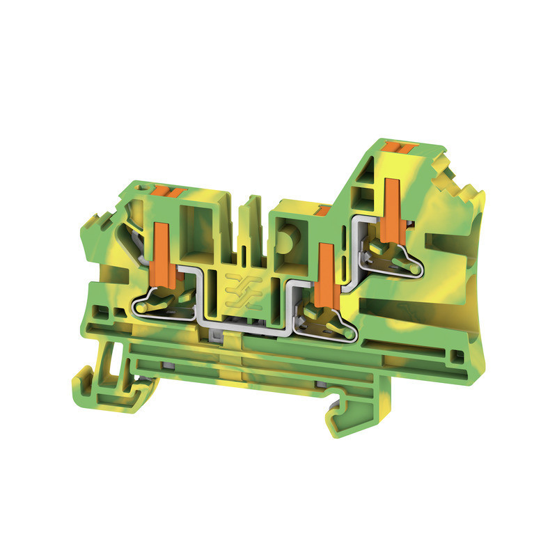 Weidmuller A-series Pe Terminal, push in, green/yellow, 4 MM², 1000 V, number of connectio