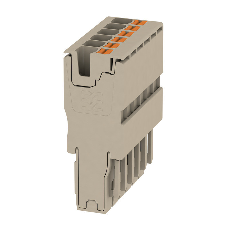 Weidmuller A-series Plug (terminal), push in, 4 MM², 32 A, 800 V, number of connections: 6