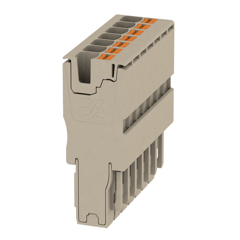 Weidmuller A-series Plug (terminal), push in, 4 MM², 32 A, 800 V, number of connections: 7