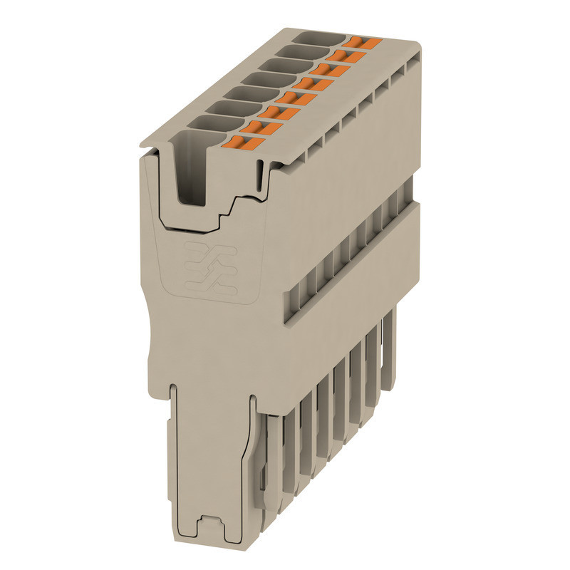 Weidmuller A-series Plug (terminal), push in, 4 MM², 32 A, 800 V, number of connections: 8