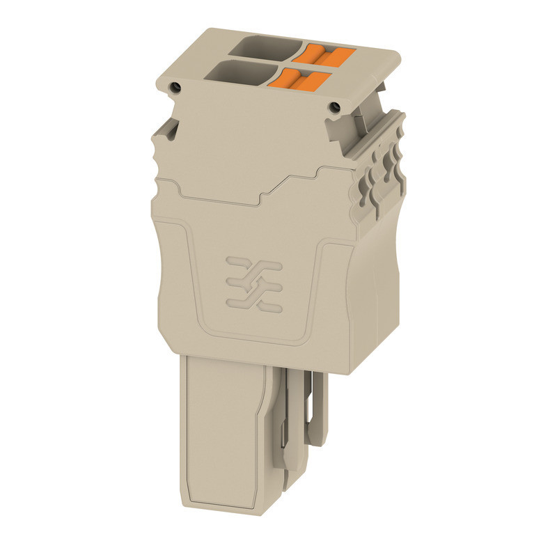 Weidmuller A-series Plug (terminal), push in, 6 MM², 41 A, 800 V, number of connections: 2