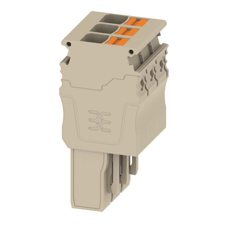 Weidmuller A-series Plug (terminal), push in, 6 MM², 41 A, 800 V, number of connections: 3