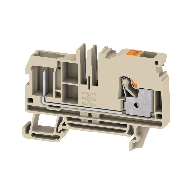 Weidmuller A-series Pluggable Terminal, push in, dark beige, 6 MM², 41 A, 800 V, number of