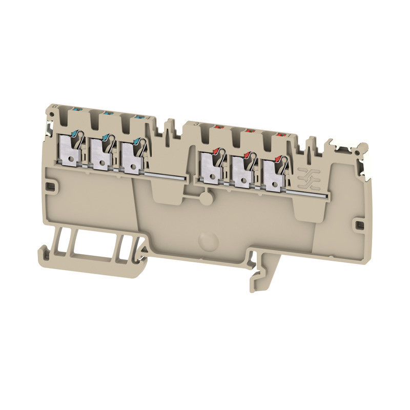 Weidmuller A-series Potential Distributor terminal, push in, dark beige, 1.5 MM², 16 A, 25