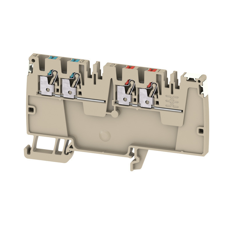 Weidmuller A-series Potential Distributor terminal, push in, dark beige, 2.5 MM², 24 A, 50