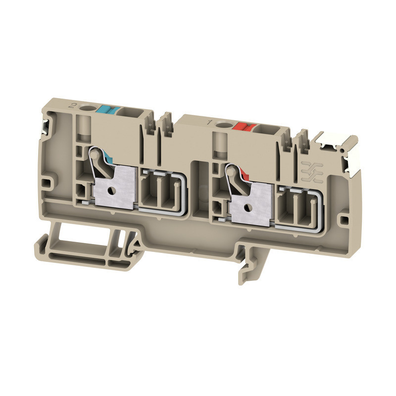 Weidmuller A-series Potential Distributor terminal, push in, dark beige, 6 MM², 41 A, 250