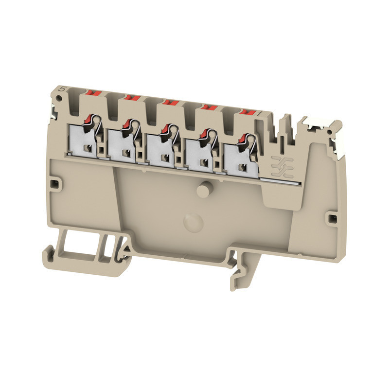 Weidmuller A-series Potential Distributor terminal, push in, dark beige, 2.5 MM², 24 A, 80