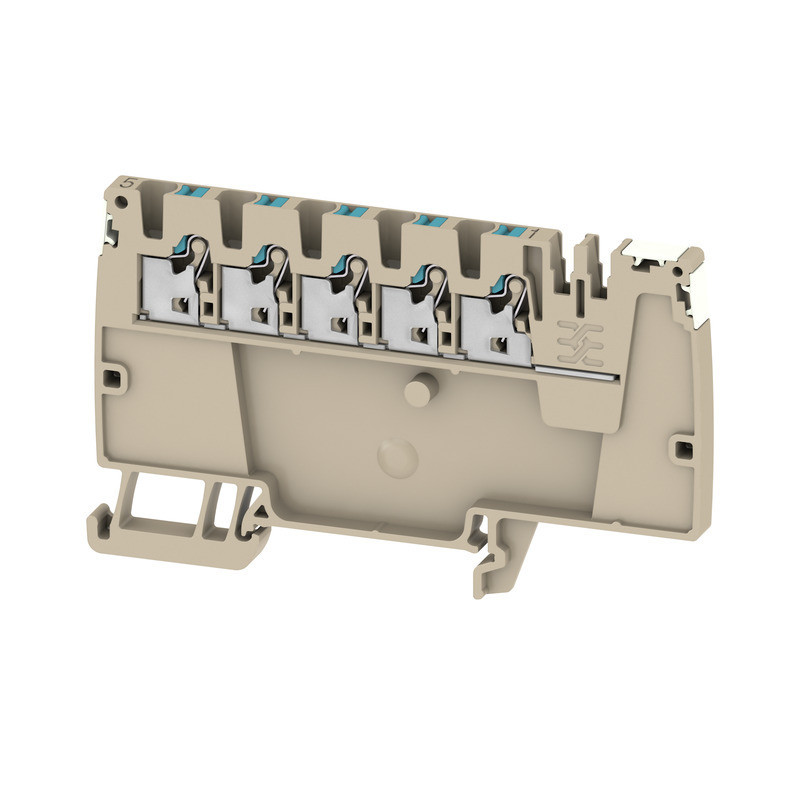 Weidmuller A-series Potential Distributor terminal, push in, dark beige, 2.5 MM², 24 A, 80