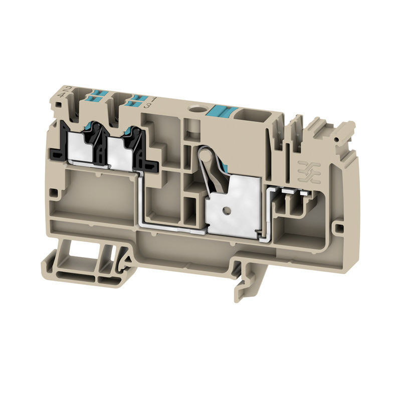 Weidmuller A-series Supply Terminal, push in, dark beige, 10 MM², 57 A, 800 V, number of C