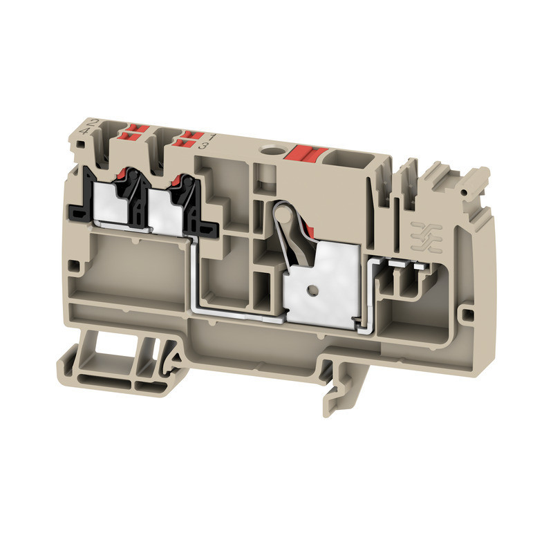 Weidmuller A-series Supply Terminal, push in, dark beige, 10 MM², 57 A, 800 V, number of C