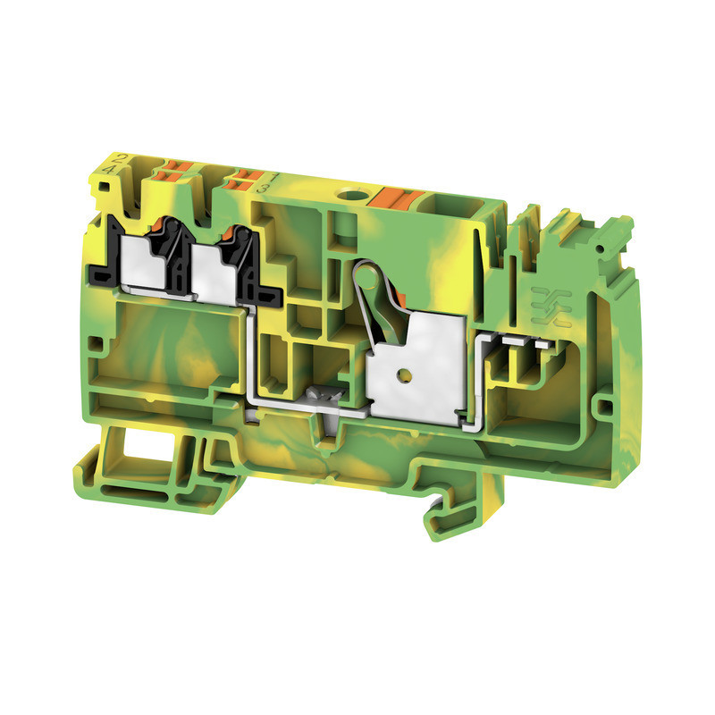 Weidmuller A-series Supply Terminal, push in, green/yellow, 10 MM², 57 A, 800 V, number of