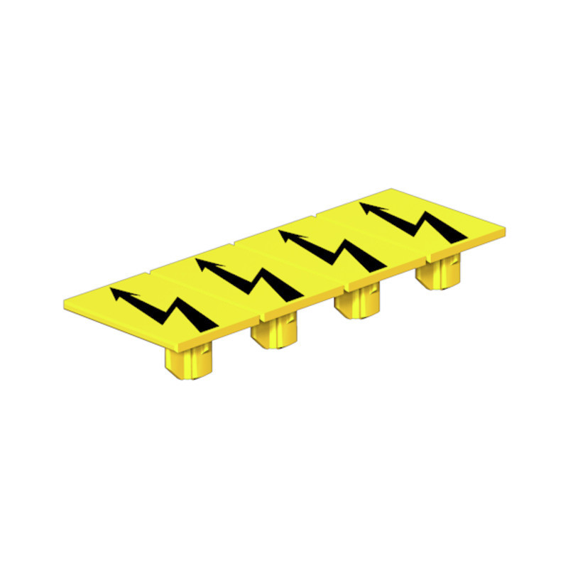 Weidmuller A-series Terminal Marking, yellow, printed characters: flash