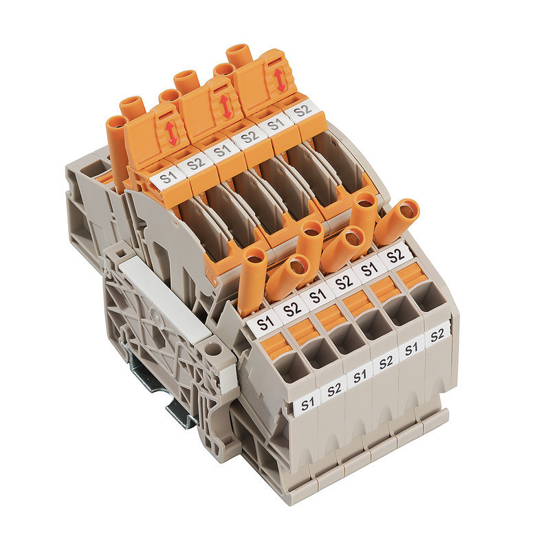 Weidmuller A-series Test-Disconnect terminal, push in, dark beige, 6 MM², 30 A, 500 V, num