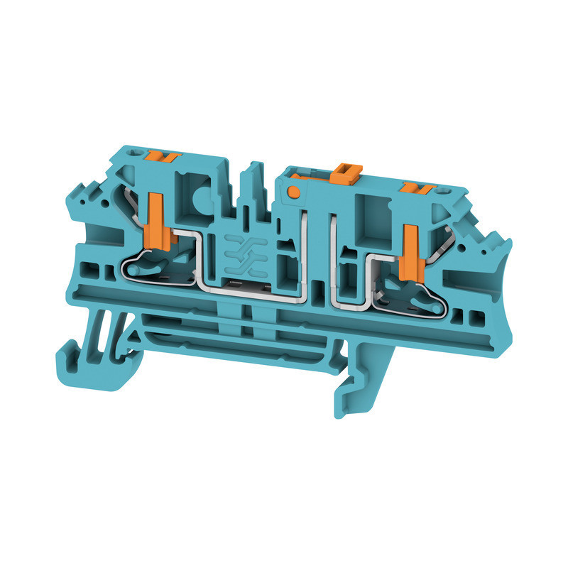 Weidmuller A-series Test-Disconnect terminal, push in, blue, 2.5 MM², 20 A, 500 V, number