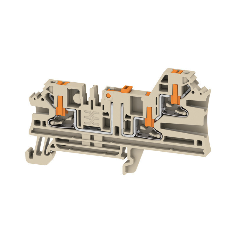 Weidmuller A-series Test-Disconnect terminal, push in, dark beige, 2.5 MM², 20 A, 500 V, N