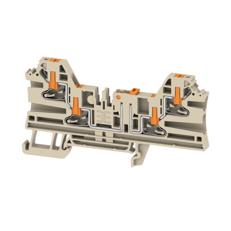 Weidmuller A-series Test-Disconnect terminal, push in, dark beige, 2.5 MM², 20 A, 500 V, N