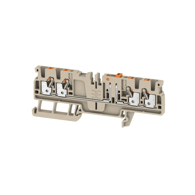 Weidmuller A-series Test-Disconnect terminal, push in, dark beige, 2.5 MM², 20 A, 500 V, N