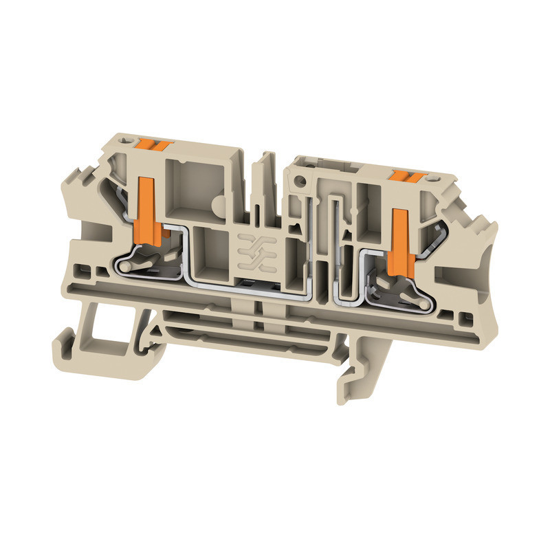 Weidmuller A-series Test-Disconnect terminal, push in, dark beige, 4 MM², 20 A, 500 V, num