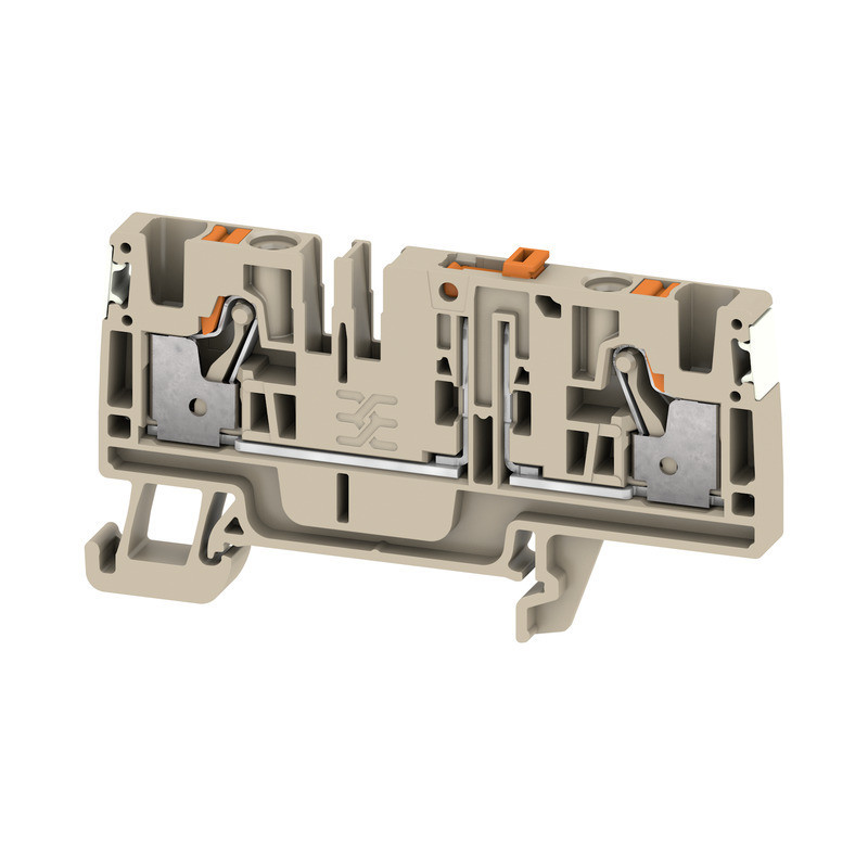 Weidmuller A-series Test-Disconnect terminal, push in, dark beige, 4 MM², 20 A, 500 V, num