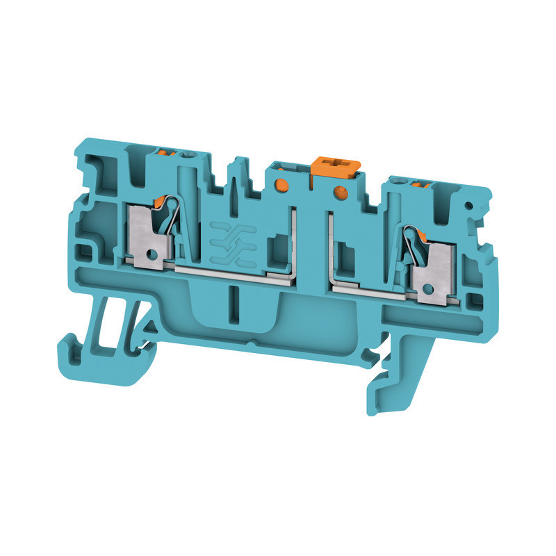 Weidmuller A-series Test-Disconnect terminal, push in, blue, 1.5 MM², 10 A, 400 V, number