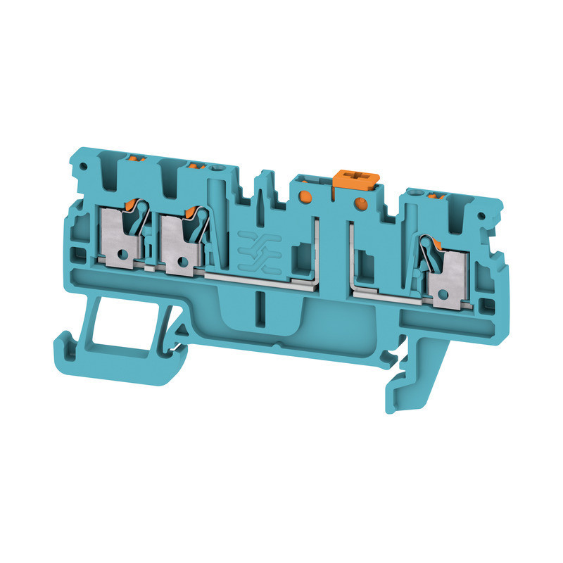 Weidmuller A-series Test-Disconnect terminal, push in, blue, 1.5 MM², 10 A, 400 V, number