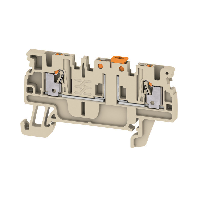 Weidmuller A-series Test-Disconnect terminal, push in, dark beige, 1.5 MM², 10 A, 400 V, N
