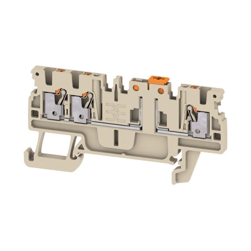 Weidmuller A-series Test-Disconnect terminal, push in, dark beige, 1.5 MM², 10 A, 400 V, N