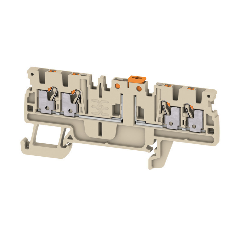Weidmuller A-series Test-Disconnect terminal, push in, dark beige, 1.5 MM², 10 A, 400 V, N