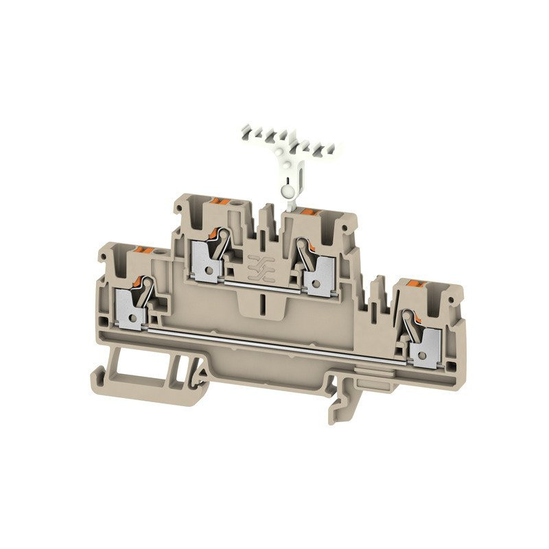 Weidmuller A-serie verbindingsrijgklem 0,5-2,5MM² eendr. 0,5-2,5MM² meerdr. beige