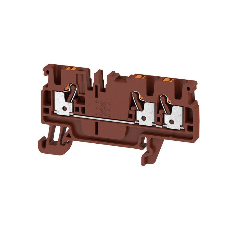 Weidmuller A-serie verbindingsrijgklem 0,5-2,5MM² eendr. 0,5-2,5MM² meerdr. bruin