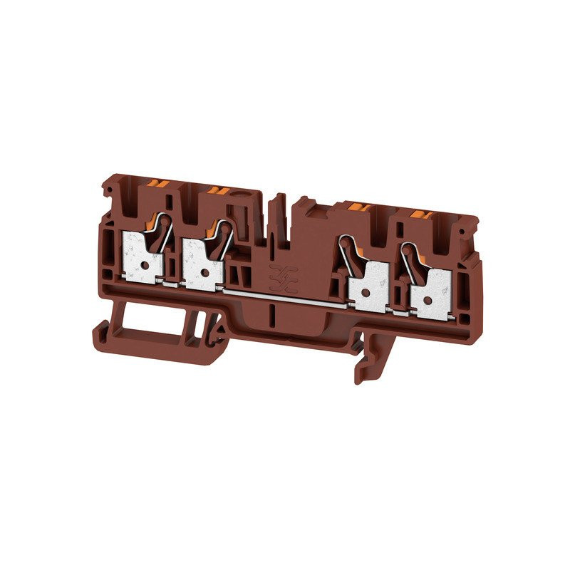 Weidmuller A-serie verbindingsrijgklem 0,5-4MM² eendr. 0,5-4MM² meerdr. bruin